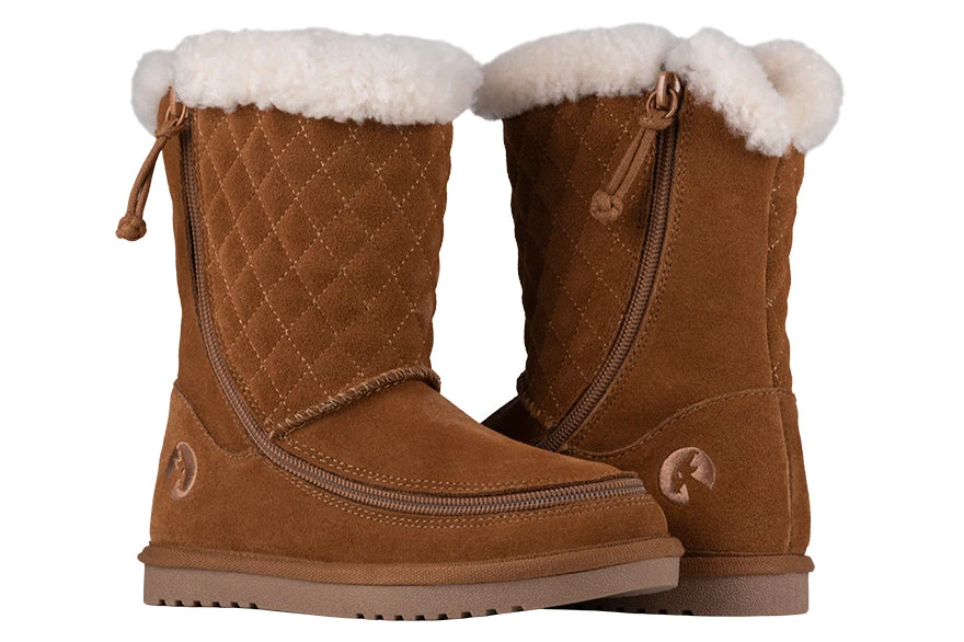 FINAL SALE - Chestnut BILLY Cozy Quilt Lux Boots 3 FINAL SALE - Chestnut BILLY Cozy Quilt Lux Boots