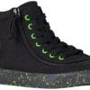 FINAL SALE - Black/Green Speckle BILLY Classic Lace High Tops -Billy BK22100 002 45 lateral 940x614 07b9699f 4f24 4fd1 b56e 37845a7d7d18
