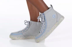FINAL SALE - Grey/Blue Speckle BILLY Classic Lace High Tops -Billy BK22100 020 studio standing 1 940x614 2d2220c3 0d1a 4bad affe 34500a15e9c4