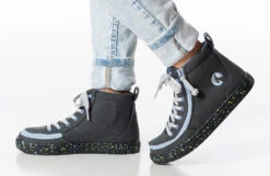 FINAL SALE - Charcoal/Blue Speckle BILLY Classic Lace High Tops -Billy BK22100 021 studio standing 1 940x614 382783ca 6f1e 4417 a6fe bf3356e79f01