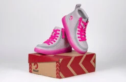 FINAL SALE - Grey/Pink BILLY Classic Lace High Tops -Billy BK22100 050 studio 3 940x614 5f98c15a 4393 4efb 896c fba8a6c86595