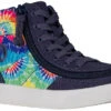 Navy Tie Dye BILLY Street High Tops 2 Navy Tie Dye BILLY Street High Tops -Billy BK22110 410 45 lateral 940x614 88f9a79e 3806 4e2d 9e80 0344741f9248