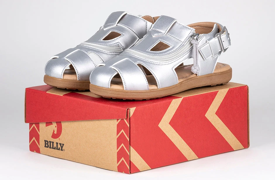 FINAL SALE - Silver BILLY Sandals 8 FINAL SALE - Silver BILLY Sandals - Image 6