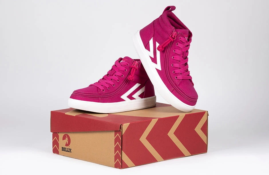 Fuchsia/White BILLY CS Sneaker High Tops 11 Fuchsia/White BILLY CS Sneaker High Tops - Image 9