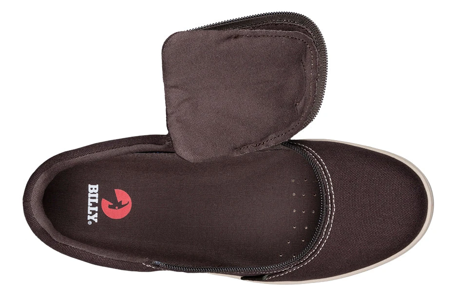 FINAL SALE - Men's Dark Brown/White Stitch BILLY Sneaker Low Tops 6 FINAL SALE - Men's Dark Brown/White Stitch BILLY Sneaker Low Tops - Image 4