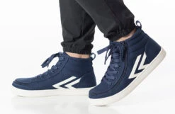 Men's Navy/White BILLY CS Sneaker High Tops -Billy BM22342 410 studio standing 1 940x614 6f8dfdb0 c6d4 4667 bdc4 9b08ffc2e2d4