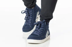 Men's Navy/White BILLY CS Sneaker High Tops -Billy BM22342 410 studio standing 2 940x614 982657da 68ae 462a a2a1 2e0df60c4a5a
