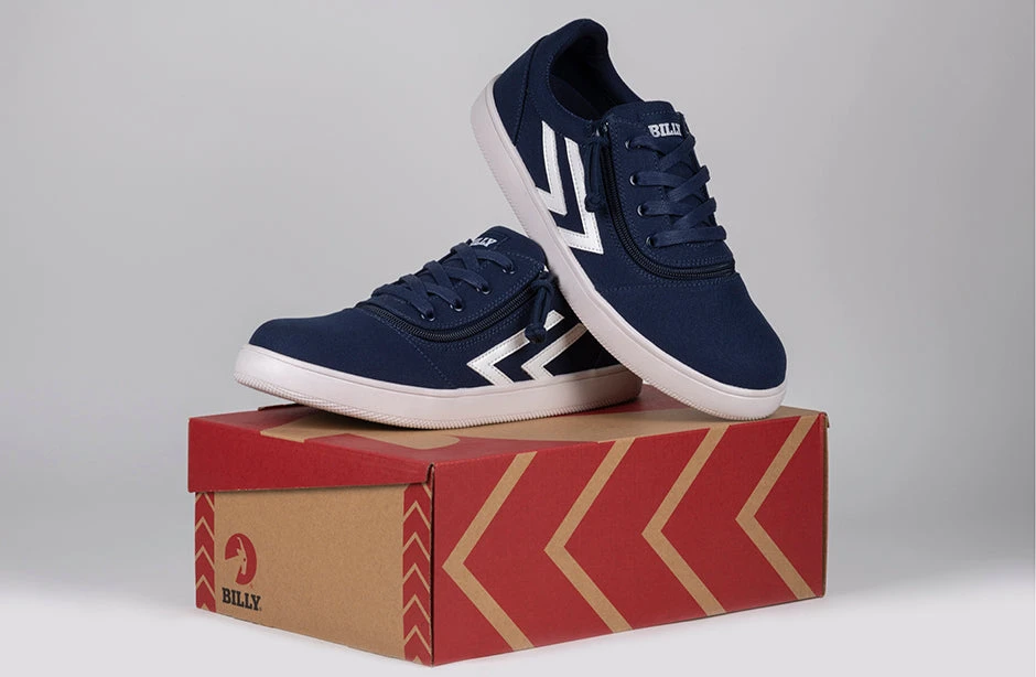 Men's Navy/White BILLY CS Sneaker Low Tops 11 Men's Navy/White BILLY CS Sneaker Low Tops - Image 9