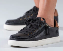 FINAL SALE - Women's Black (Brown Mustache) BILLY Low Sneakers -Billy BW20007 002 Studio3 880x704 1
