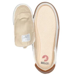 FINAL SALE - Women's White (Brown Mustache) BILLY Low Sneakers -Billy BW20007 100 Open 880x880 15bc46a2 ee29 40b3 8bb4 56974c8061cd