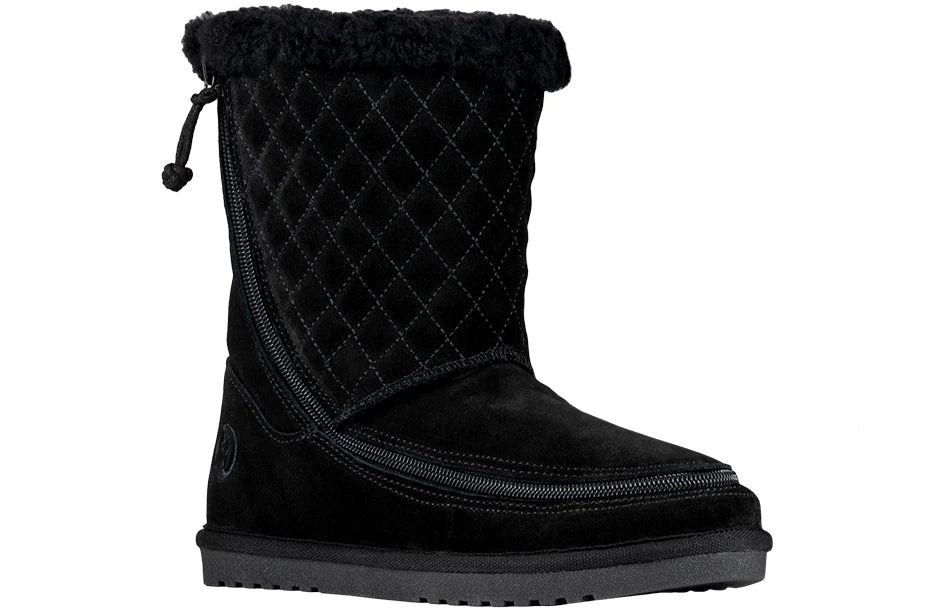 FINAL SALE - Women's Black BILLY Cozy Quilt Lux Boots 3 FINAL SALE - Women's Black BILLY Cozy Quilt Lux Boots