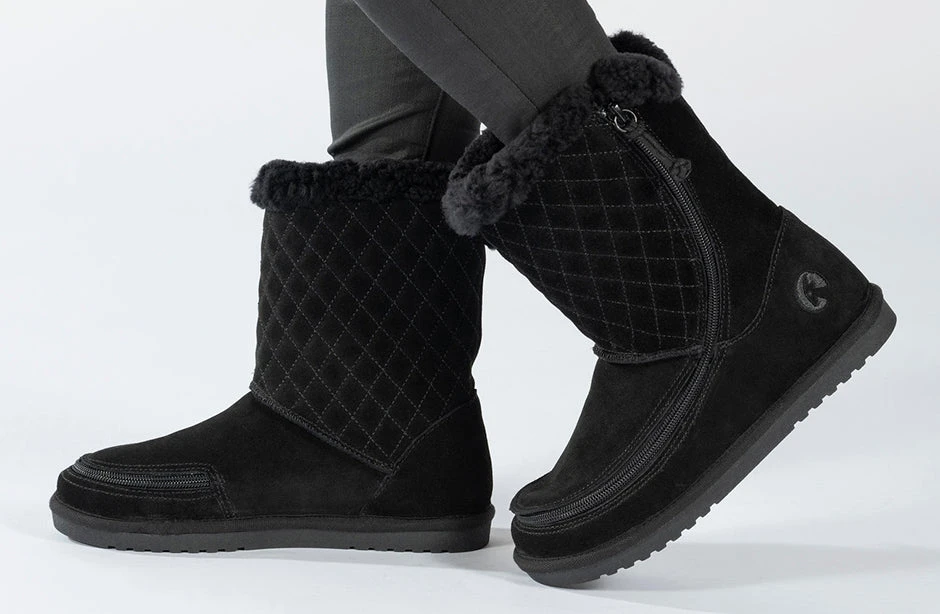 FINAL SALE - Women's Black BILLY Cozy Quilt Lux Boots 8 FINAL SALE - Women's Black BILLY Cozy Quilt Lux Boots - Image 6