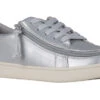FINAL SALE - Women's Silver Grey Metallic BILLY Sneaker Low Tops -Billy BW22128 050 45 lateral 940x614 e84551e6 aeeb 48e0 9bd6 a4ff976b6c76