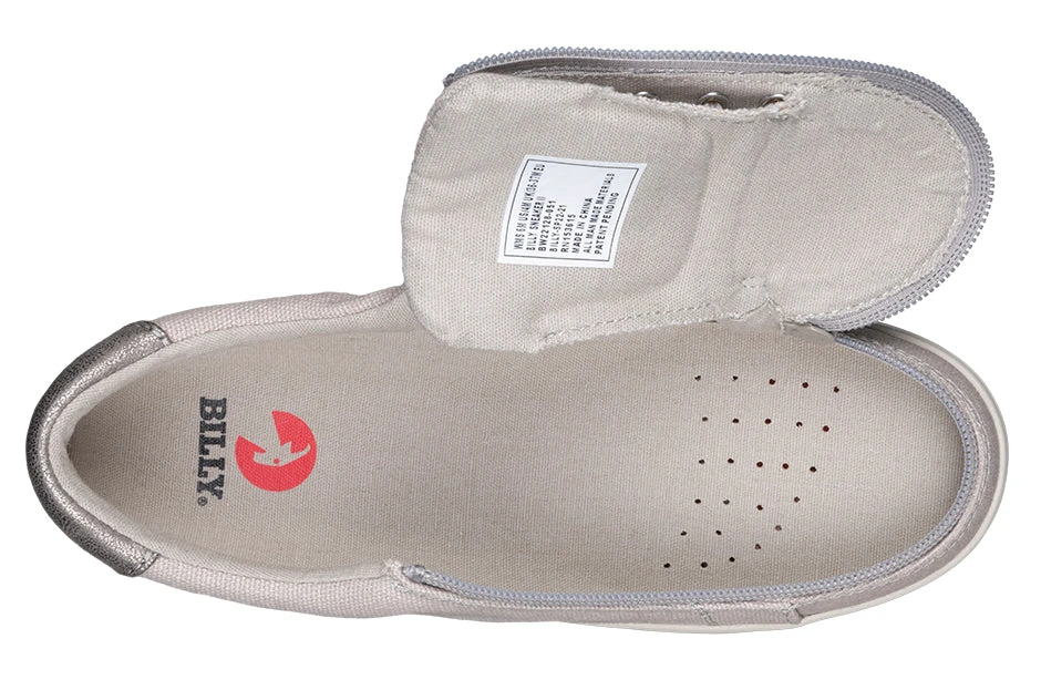 FINAL SALE - Women's Light Grey BILLY Sneaker Low Tops 6 FINAL SALE - Women's Light Grey BILLY Sneaker Low Tops - Image 4