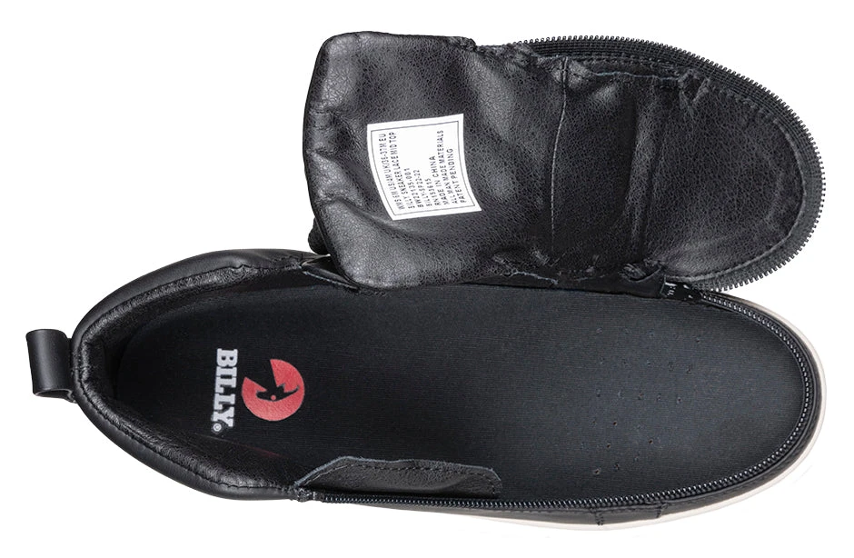 FINAL SALE - Women's Black BILLY Sneaker Lace Mid Tops 6 FINAL SALE - Women's Black BILLY Sneaker Lace Mid Tops - Image 4