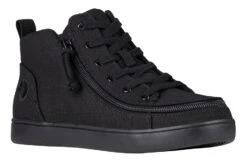 FINAL SALE - Women's Black To The Floor BILLY Sneaker Lace Mid Tops