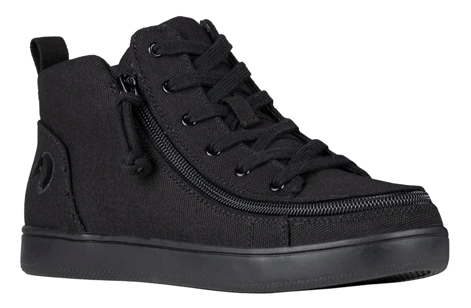 FINAL SALE - Women's Black To The Floor BILLY Sneaker Lace Mid Tops 3 FINAL SALE - Women's Black To The Floor BILLY Sneaker Lace Mid Tops