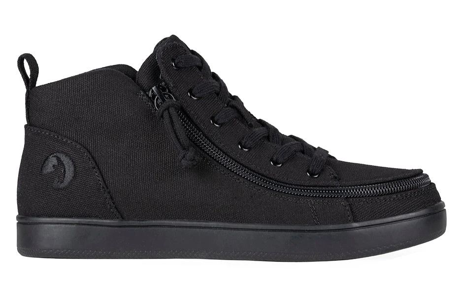 FINAL SALE - Women's Black To The Floor BILLY Sneaker Lace Mid Tops 4 FINAL SALE - Women's Black To The Floor BILLY Sneaker Lace Mid Tops - Image 2