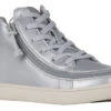 FINAL SALE - Women's Silver Grey Metallic BILLY Sneaker Lace Mid Tops -Billy BW22135 040 45 lateral 940x614 eeeb0d42 2286 40a7 a14d 1cf49387b4dd