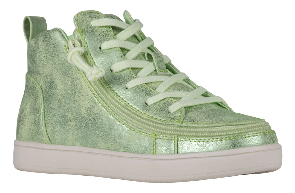 FINAL SALE - Women's Cucumber Green BILLY Sneaker Lace Mid Tops 3 FINAL SALE - Women's Cucumber Green BILLY Sneaker Lace Mid Tops