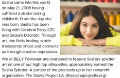 Sasha Splatter BILLY Classic Lace High Tops 16 Sasha Splatter BILLY Classic Lace High Tops -Billy SashaBio