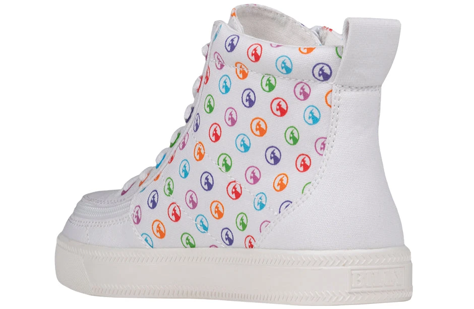 Rainbow Polka BILLY Classic Lace High Tops 5 Rainbow Polka BILLY Classic Lace High Tops - Image 3