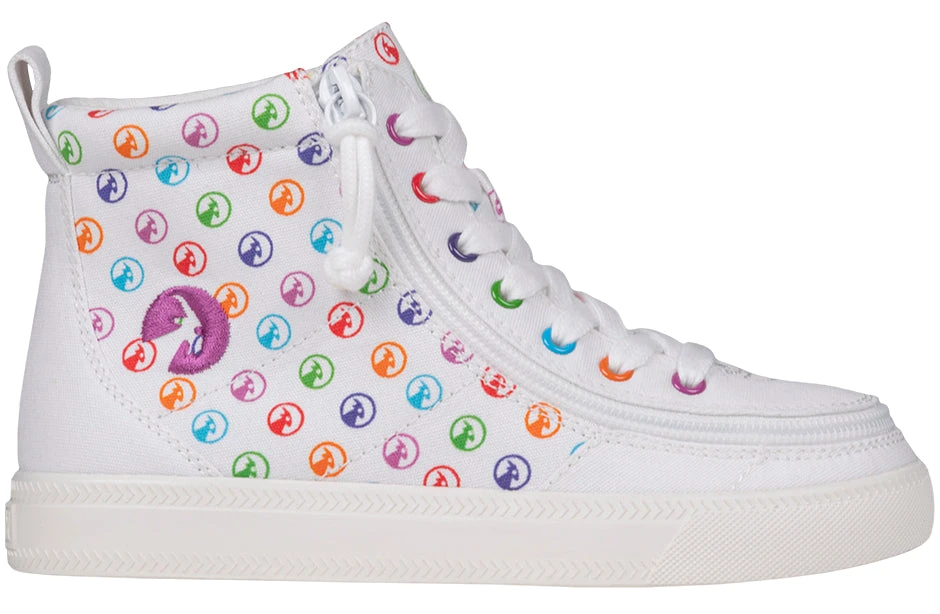 Rainbow Polka BILLY Classic Lace High Tops 4 Rainbow Polka BILLY Classic Lace High Tops - Image 2