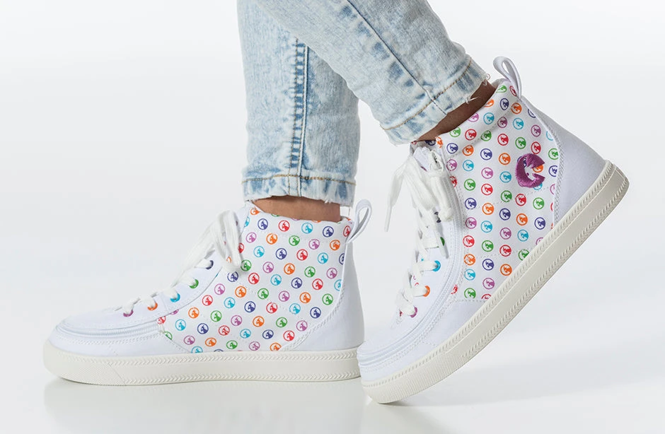 Rainbow Polka BILLY Classic Lace High Tops 12 Rainbow Polka BILLY Classic Lace High Tops - Image 10