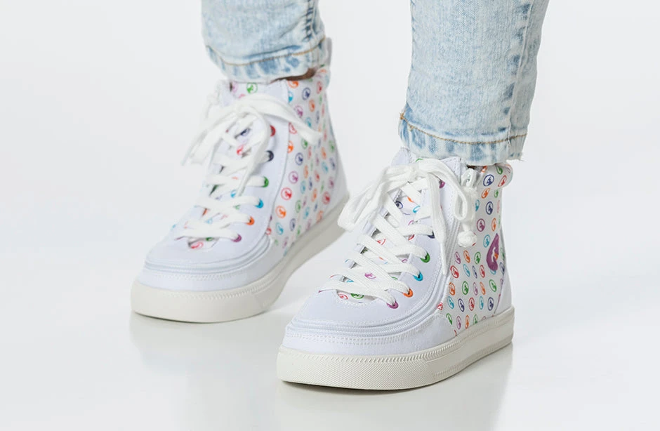 Rainbow Polka BILLY Classic Lace High Tops 13 Rainbow Polka BILLY Classic Lace High Tops - Image 11