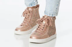Rose Gold Daisy BILLY Classic Lace High Tops -Billy bk23100 680 studio standing 2 940x614 52634049058 o