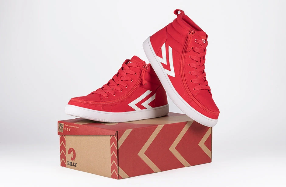 Men's Red/White BILLY CS Sneaker High Tops 10 Men's Red/White BILLY CS Sneaker High Tops - Image 9